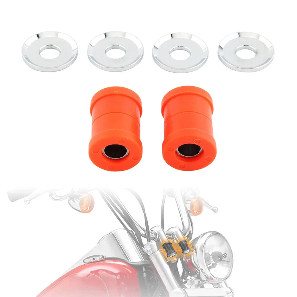 Polyurethane Handlebar Riser Bushings for Harley Softail Dyna Sportster XL (1982–2023)