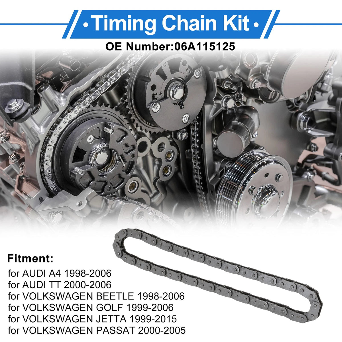 Timing Chain Kit for Audi A4 (1998–2006) No. 06A115125