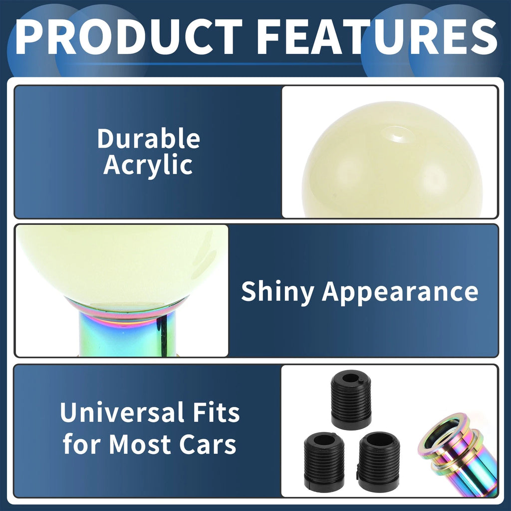 Shift Knob with 3 Adapters for Universal Fit (9cm)