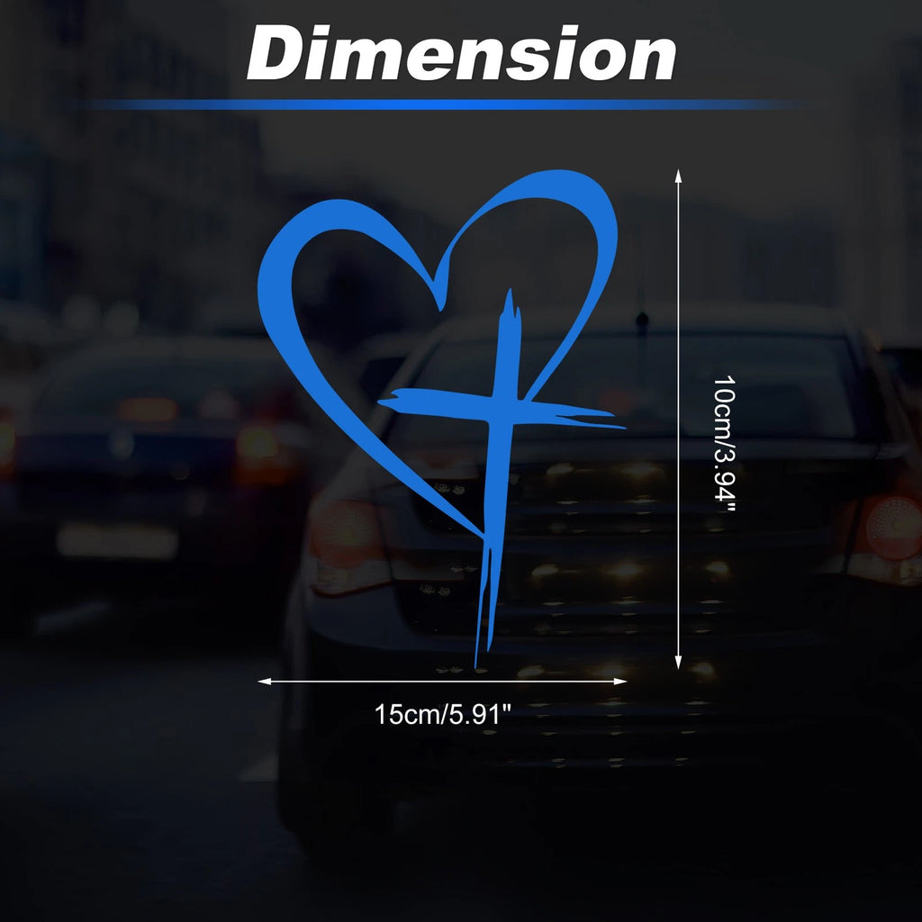 Reflective Bumper Decal for - Blue Cross