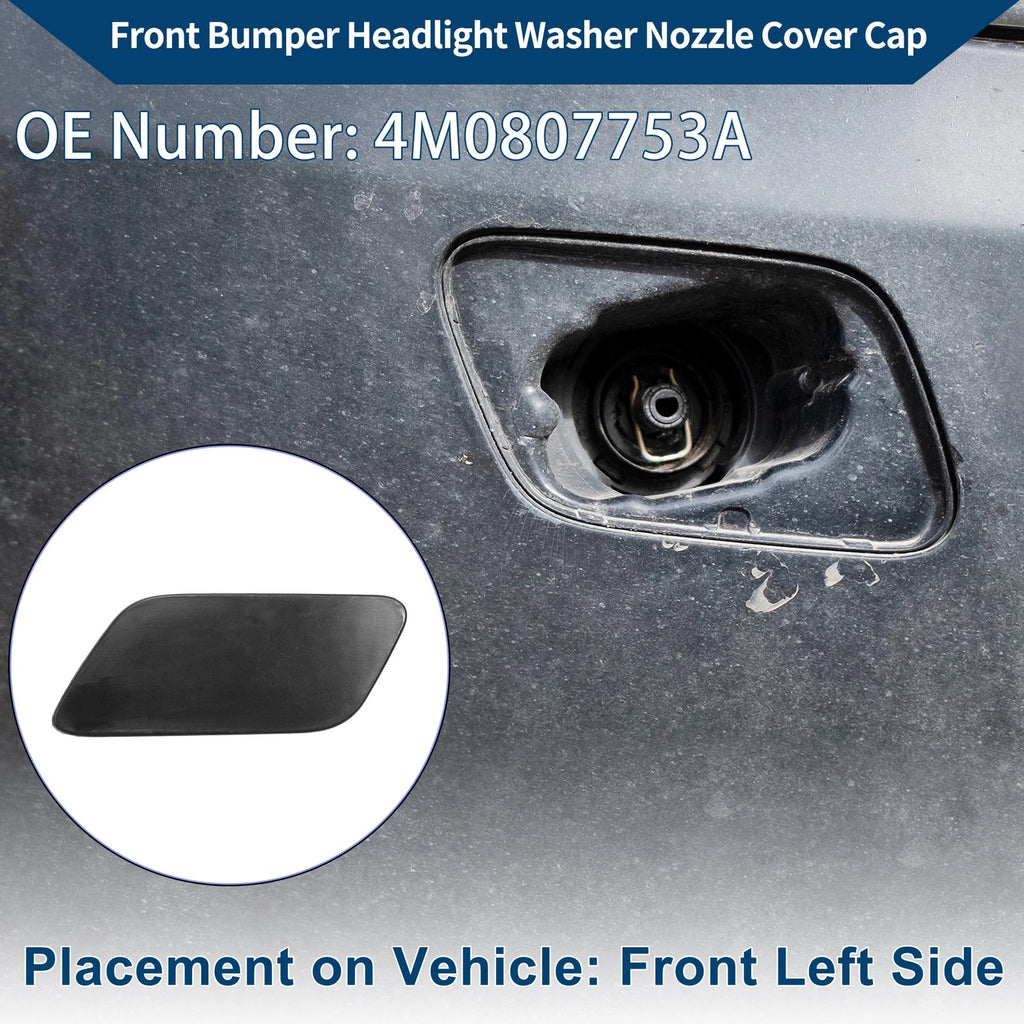 Front Left Washer Nozzle Cover Cap Replacement for Audi Q7 (2016–2021)