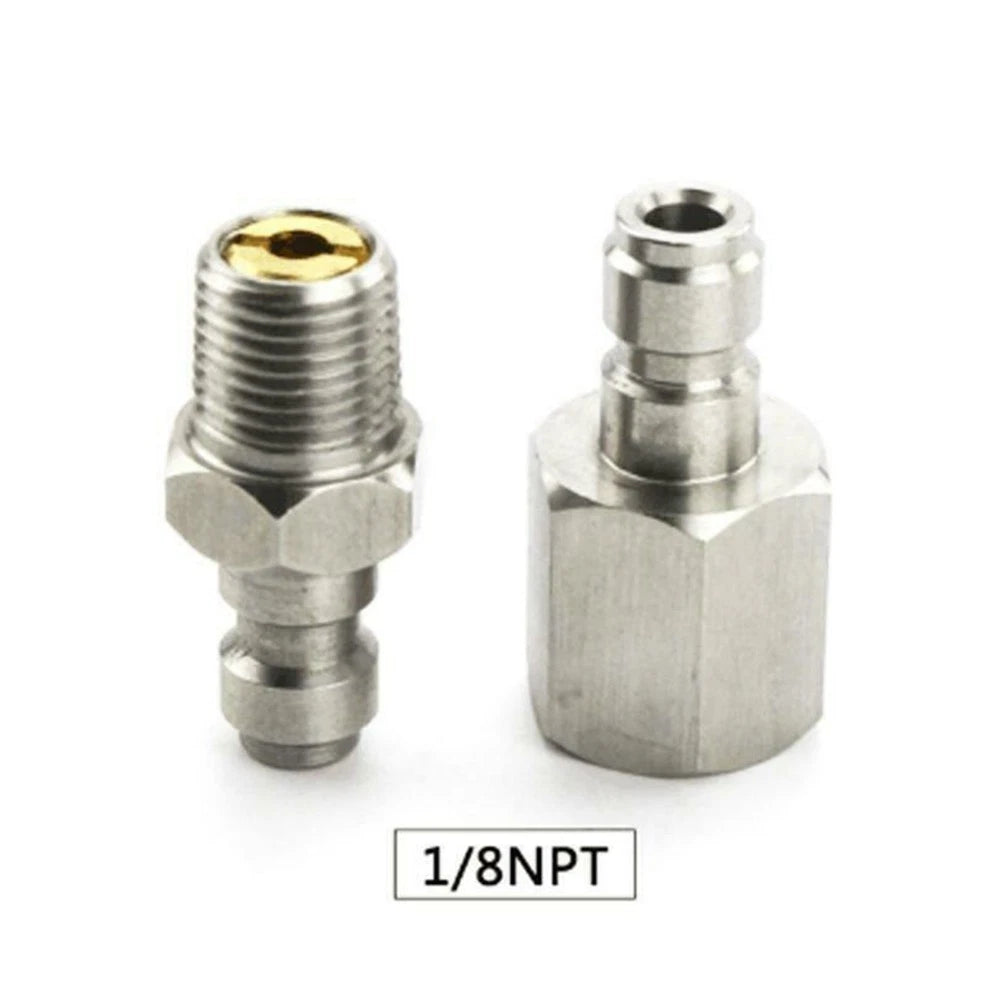2X 1/8 NPT Quick Connector 8mm Male Coupler - Super Wear-resistant
