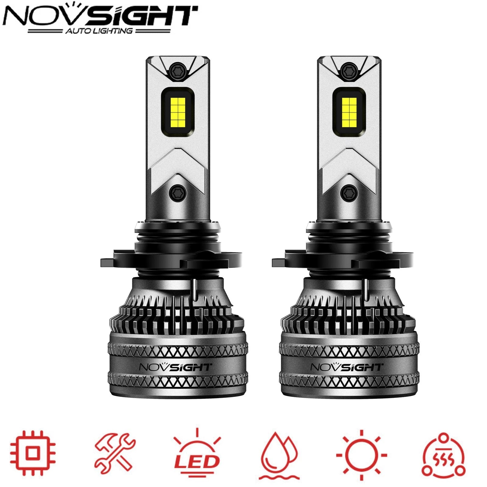 2X 9005 HB3 LED Headlight Bulbs for