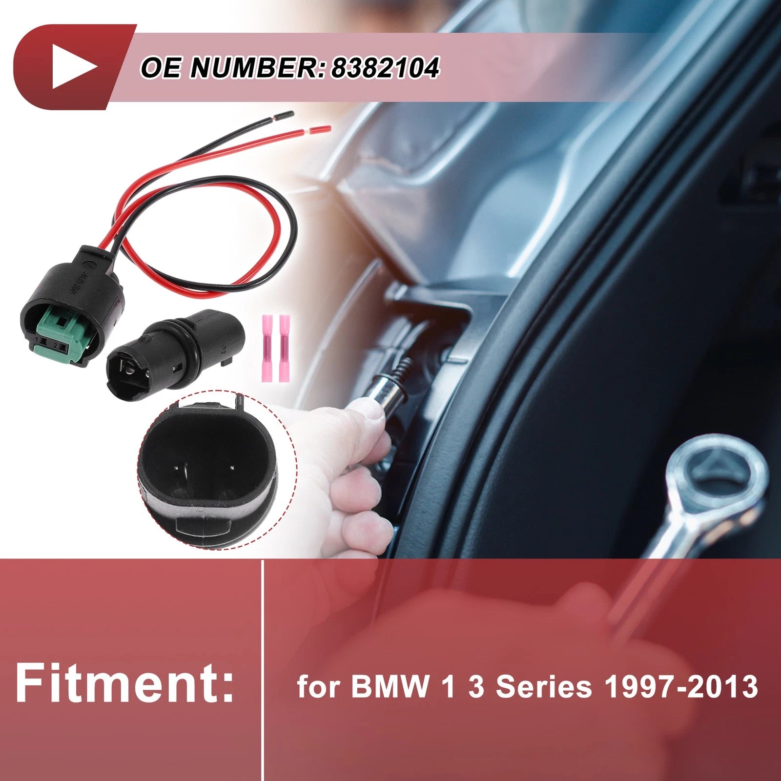 Side Marker Light Socket Wiring Replacement for BMW 1 Series 3 Series (1997–2013)