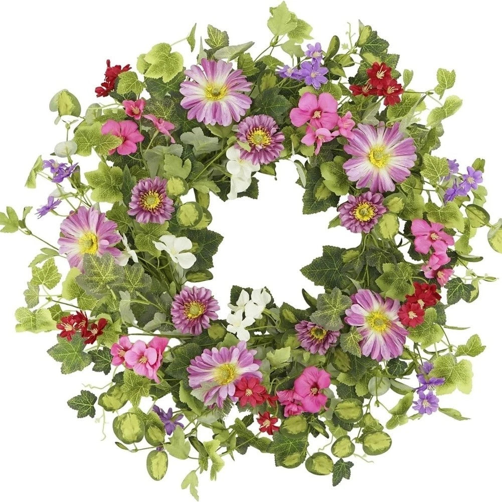 35cm 45cm Artificial Green Wreath for Door Wall Decoration
