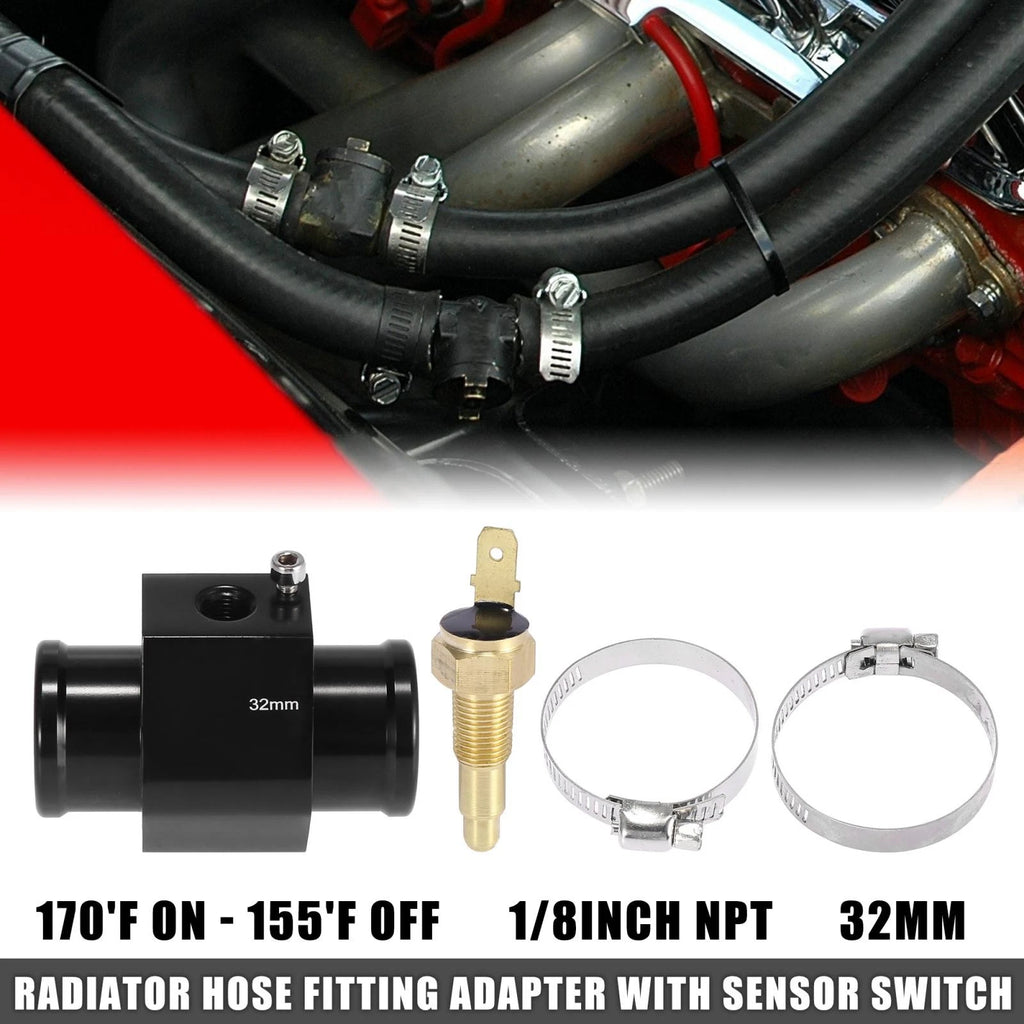 Radiator Hose Fitting Adapter with Sensor Switch for