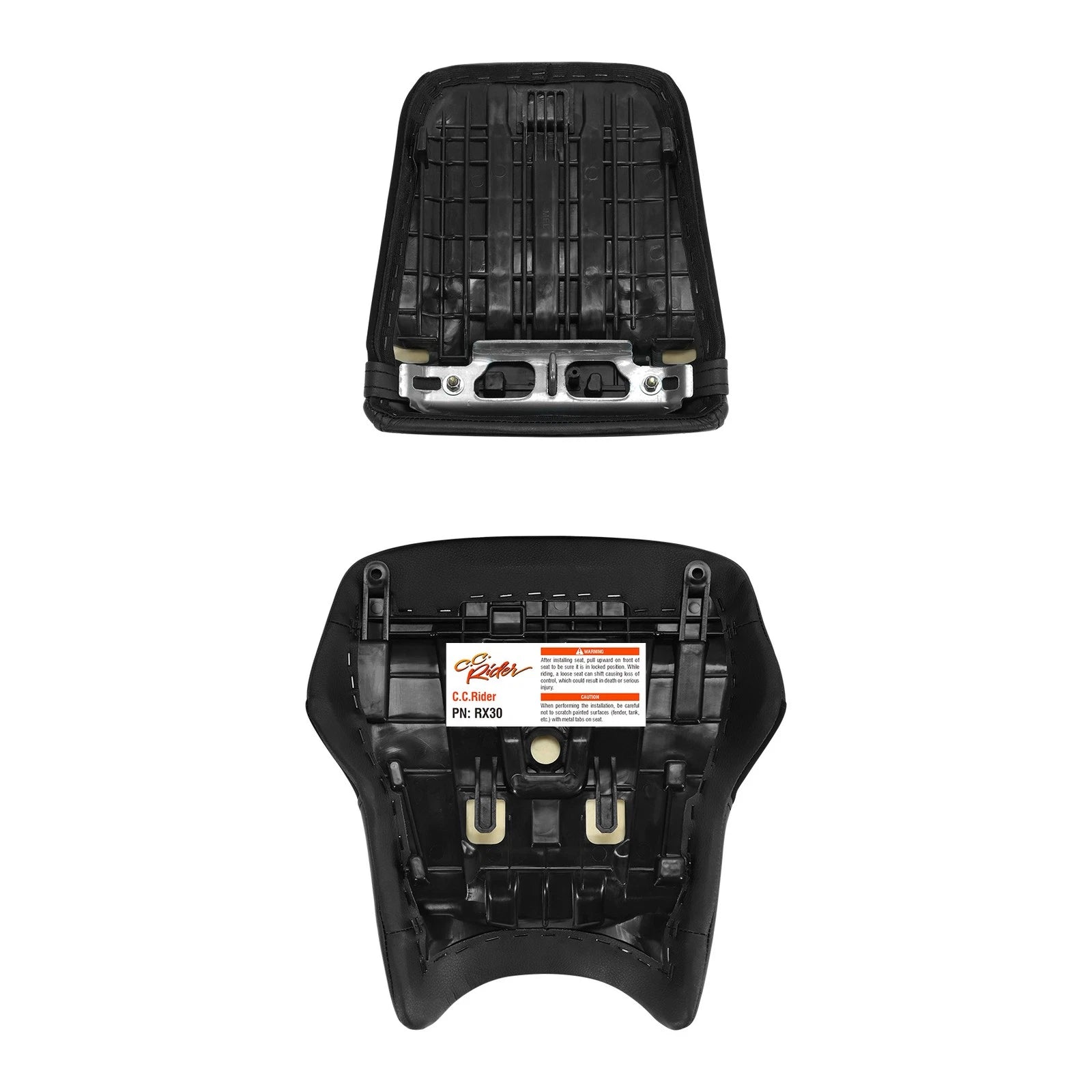 Black Driver & Passenger Seats for Honda CBR600RR (2003–2004)