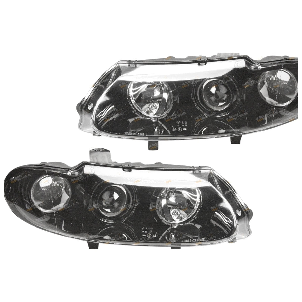 Black Altezza Projector Headlights Pair for Holden VT Commodore (1997–2000)