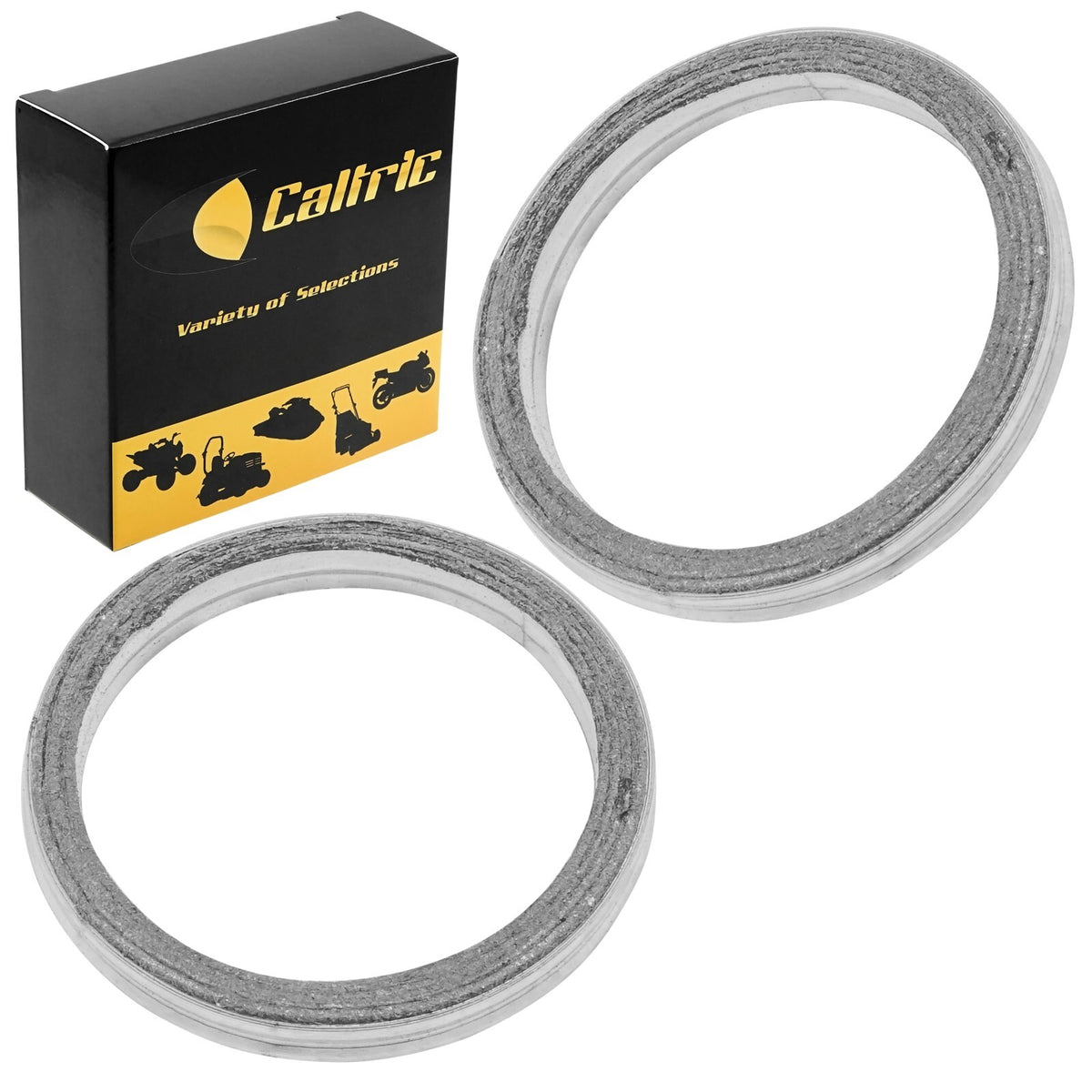 Exhaust Muffler Pipe Gaskets Replacement for Yamaha XV500K Virago 500 (1983)