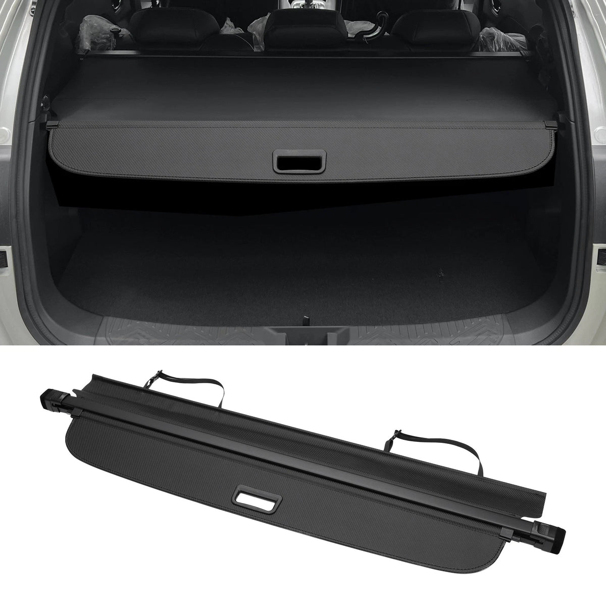 Retractable Cargo Cover for Subaru Outback 2010–2014 Black Carbon Fiber