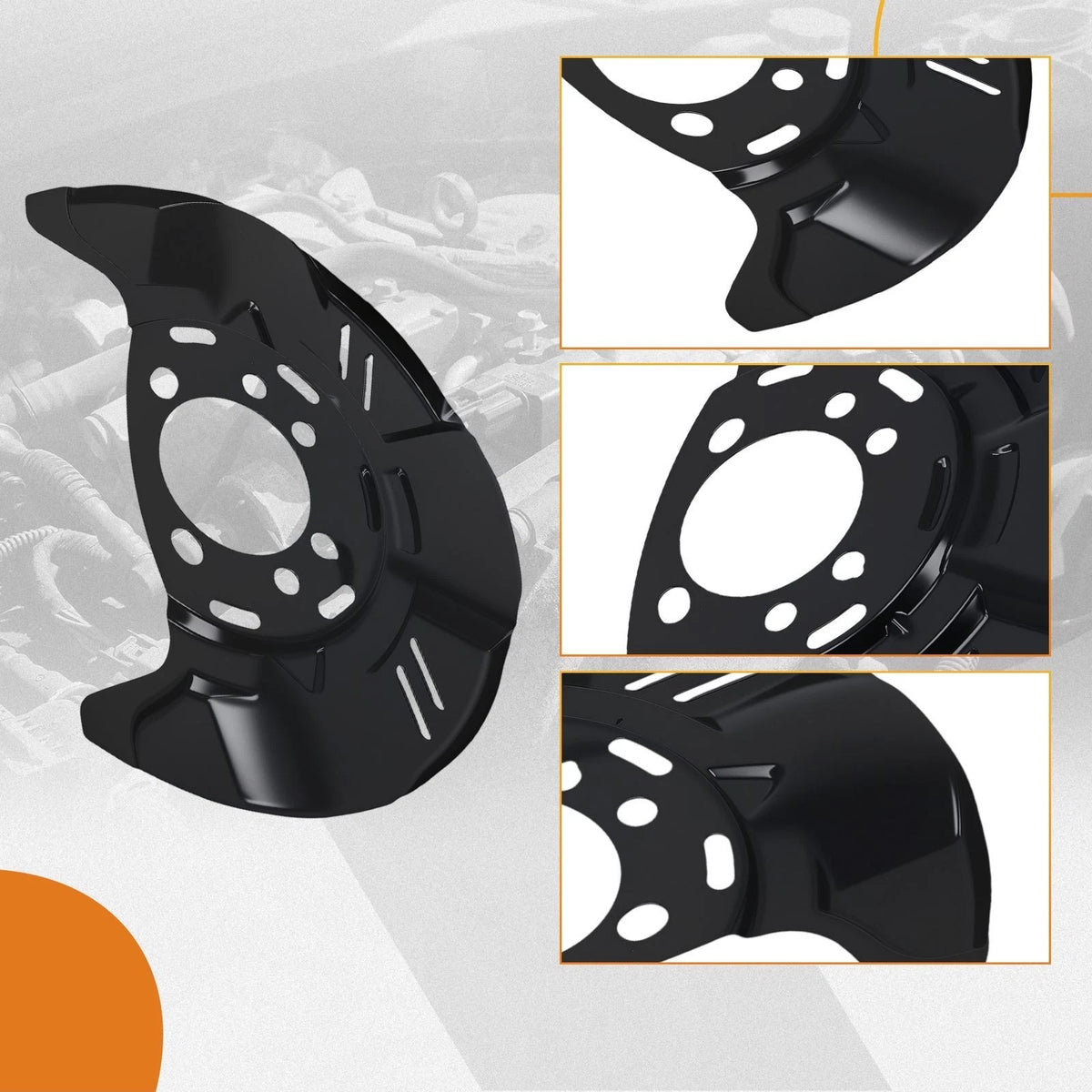 Front Brake Dust Shield for Subaru Outback H6 3.6L (2010–2014) 26290-AG03A Black