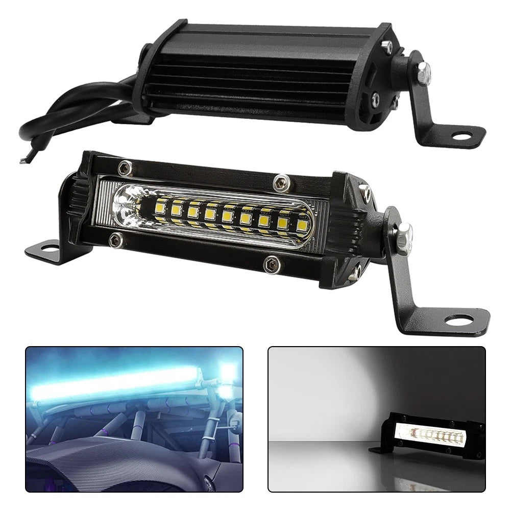 27W Single Row 9 LED Light Bar for Off-Road Truck (12-24V)