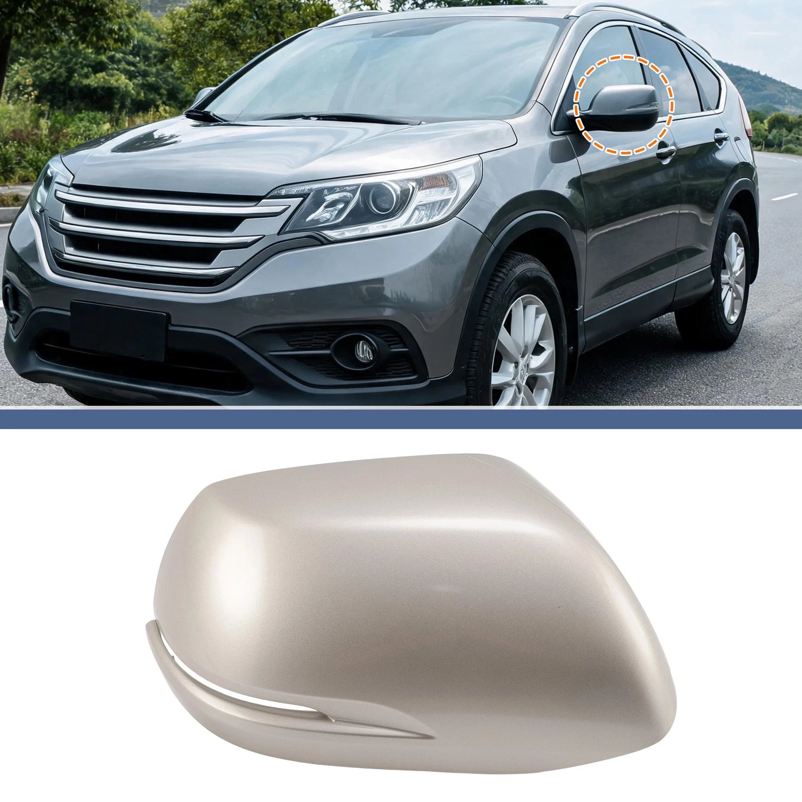 Rearview Mirror Cover Cap Right for Honda CR-V (2012–2016)