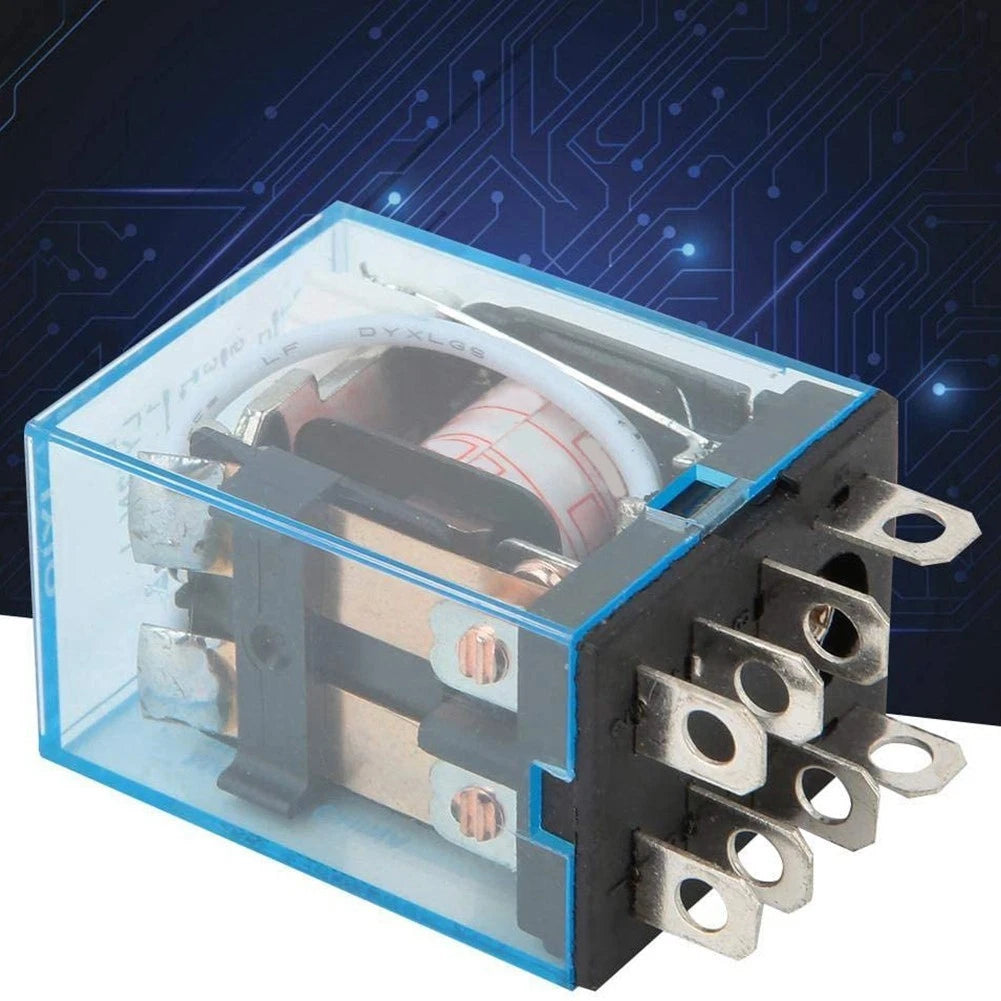 DC12V 10A DPDT Relay with PTF08A Socket for Automotive Applications