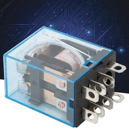 DC12V 10A DPDT Relay with PTF08A Socket for Automotive Applications