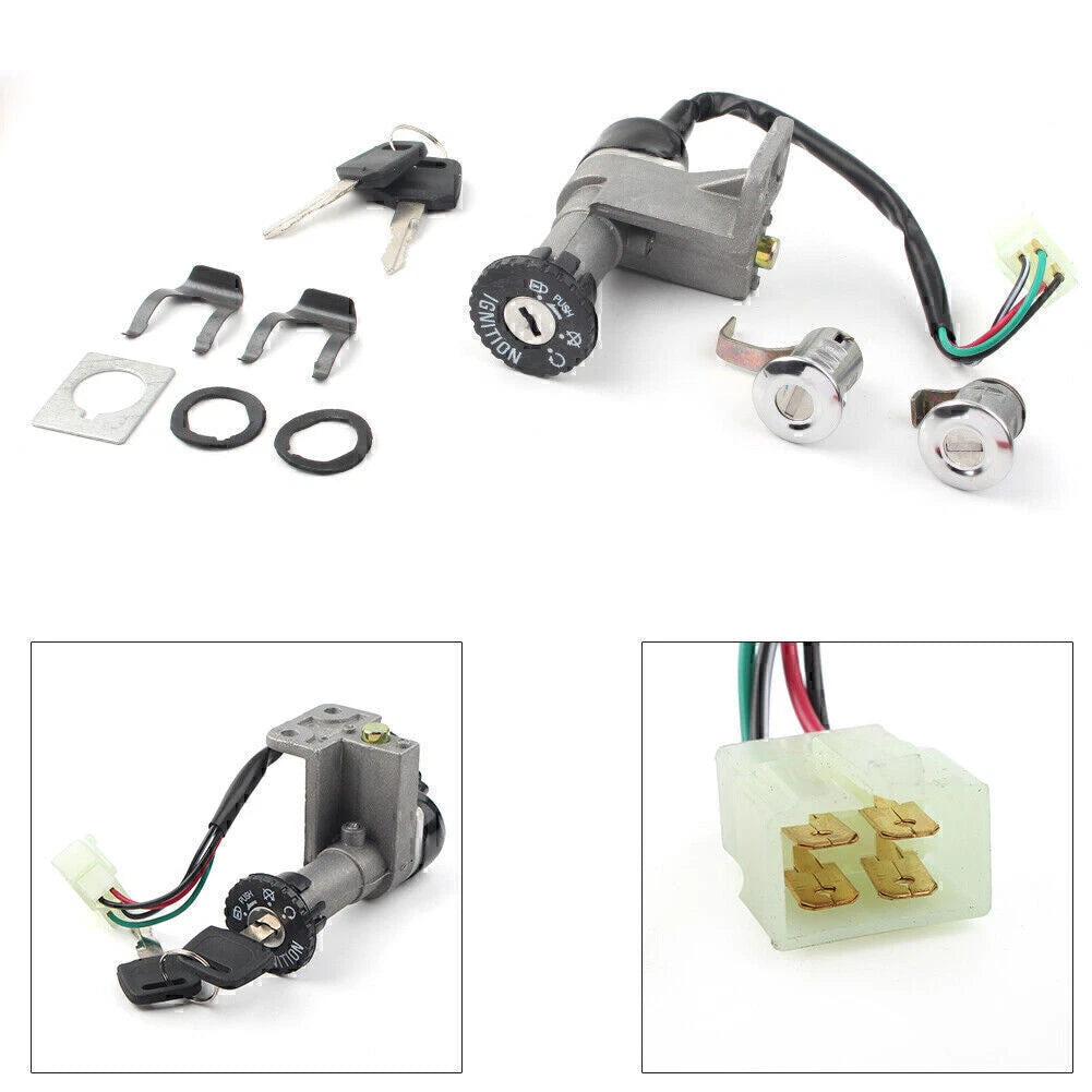 4 Wire Ignition Switch Lock Key for Gy6 50cc 150cc Roketa Jonway Moped