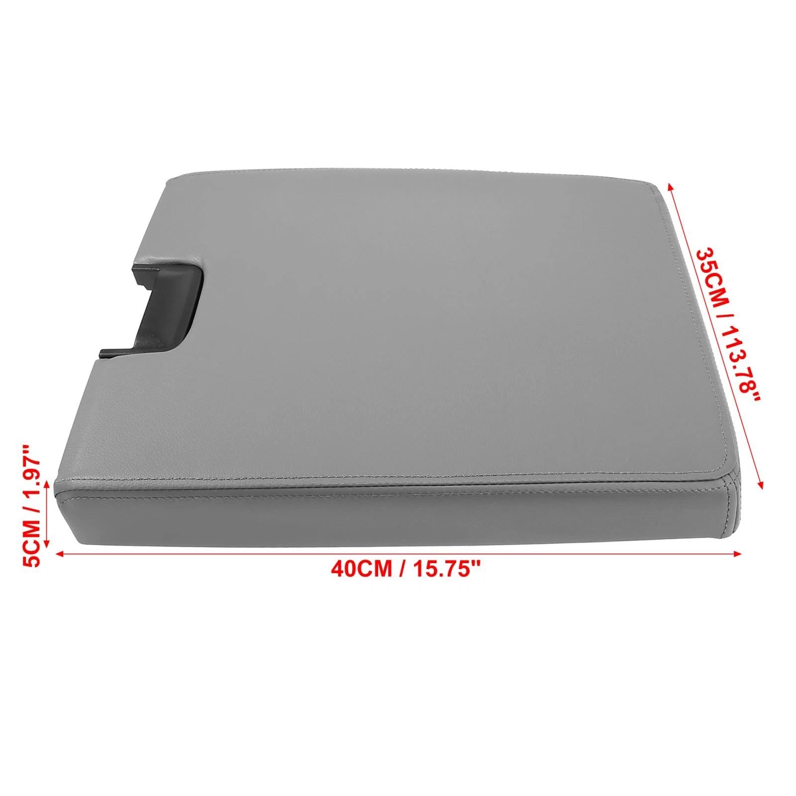 Car Center Console Cover Gray Replacement for Chevrolet Silverado 1500 (2007–2013)
