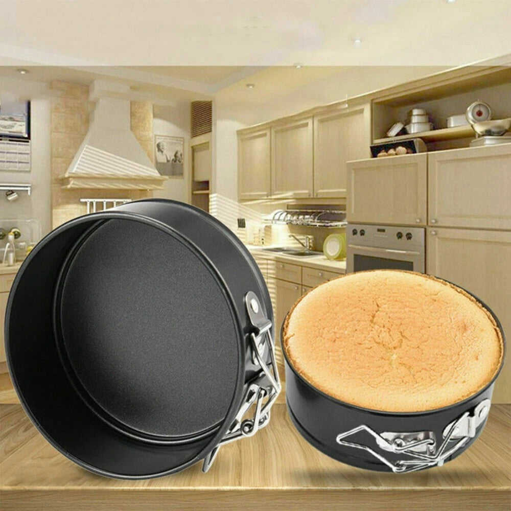 5-Inch Round Cake Tin Pan for Baking (Black)