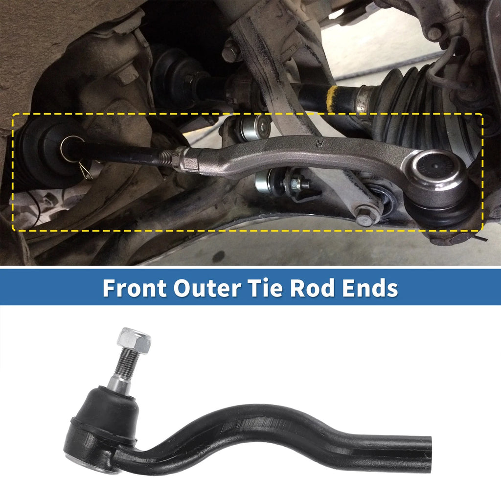 2PCS Front Outer Tie Rod End Links Kit for Jeep Grand Cherokee Durango (2011–2021)