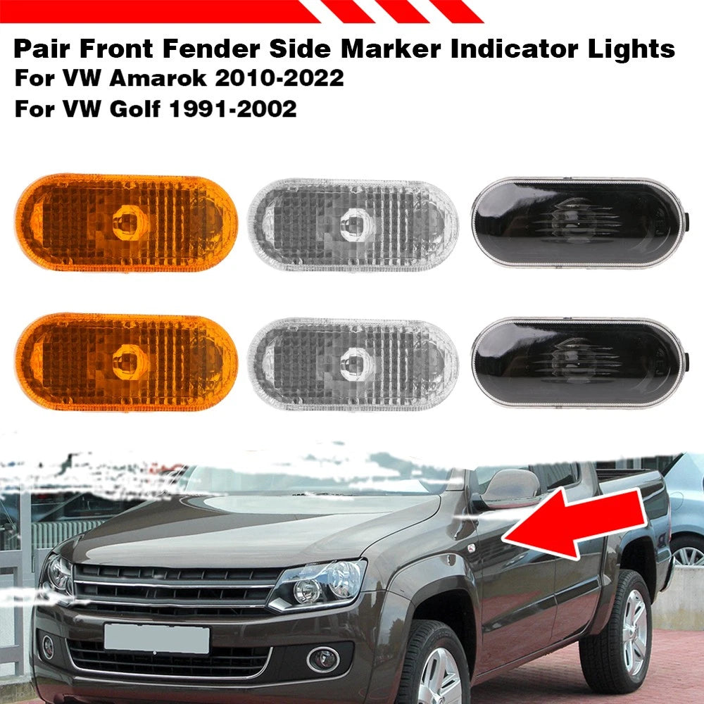 2X Flasher Repeater Light Indicators for Ford Focus C-Max Fusion VW Amarok