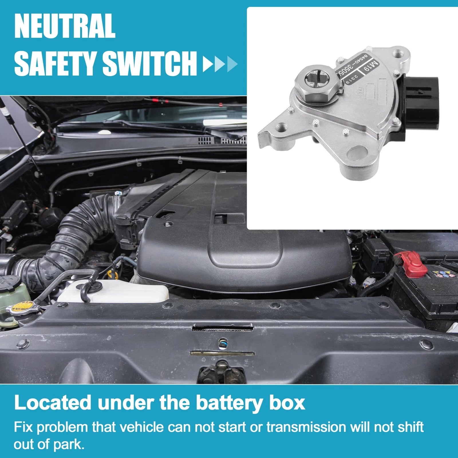 Neutral Safety Power Switch for Toyota Tacoma 2.7L (2005–2015)