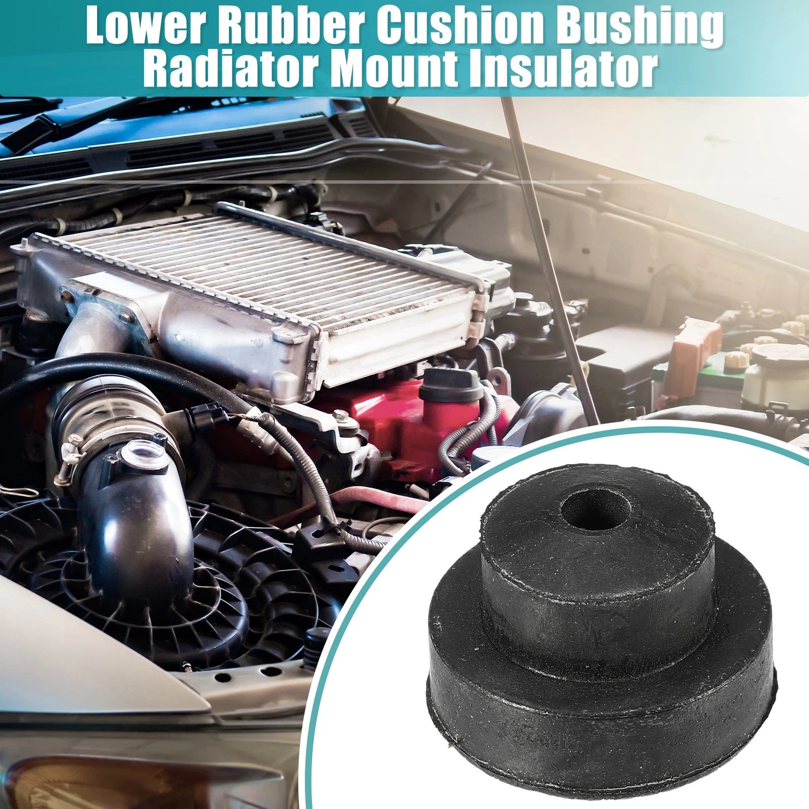 2 Pcs Condenser Cushion Rubber Pad Lower Bushing for Honda Accord (2008–2022)