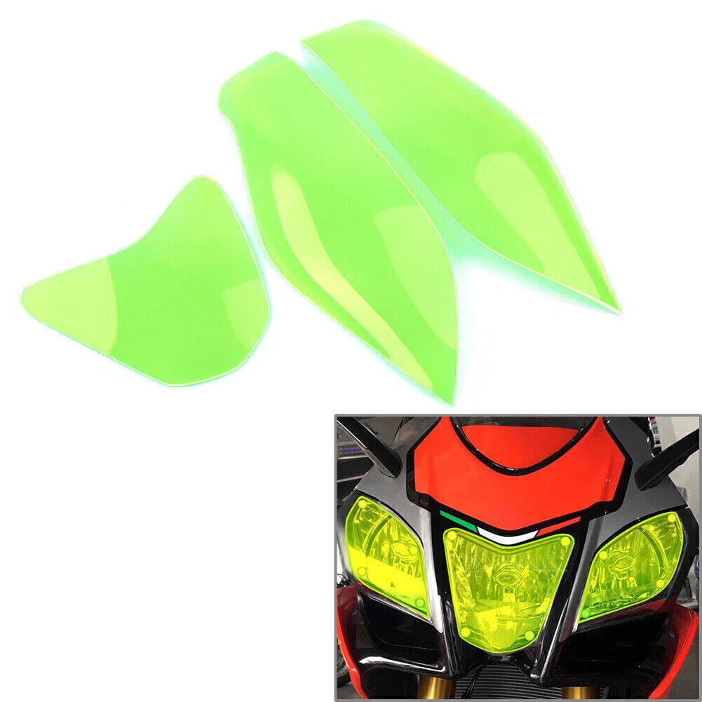 Front Headlight Guard Shield Lens Cover for Aprilia RSV4 (2011–2014) Green
