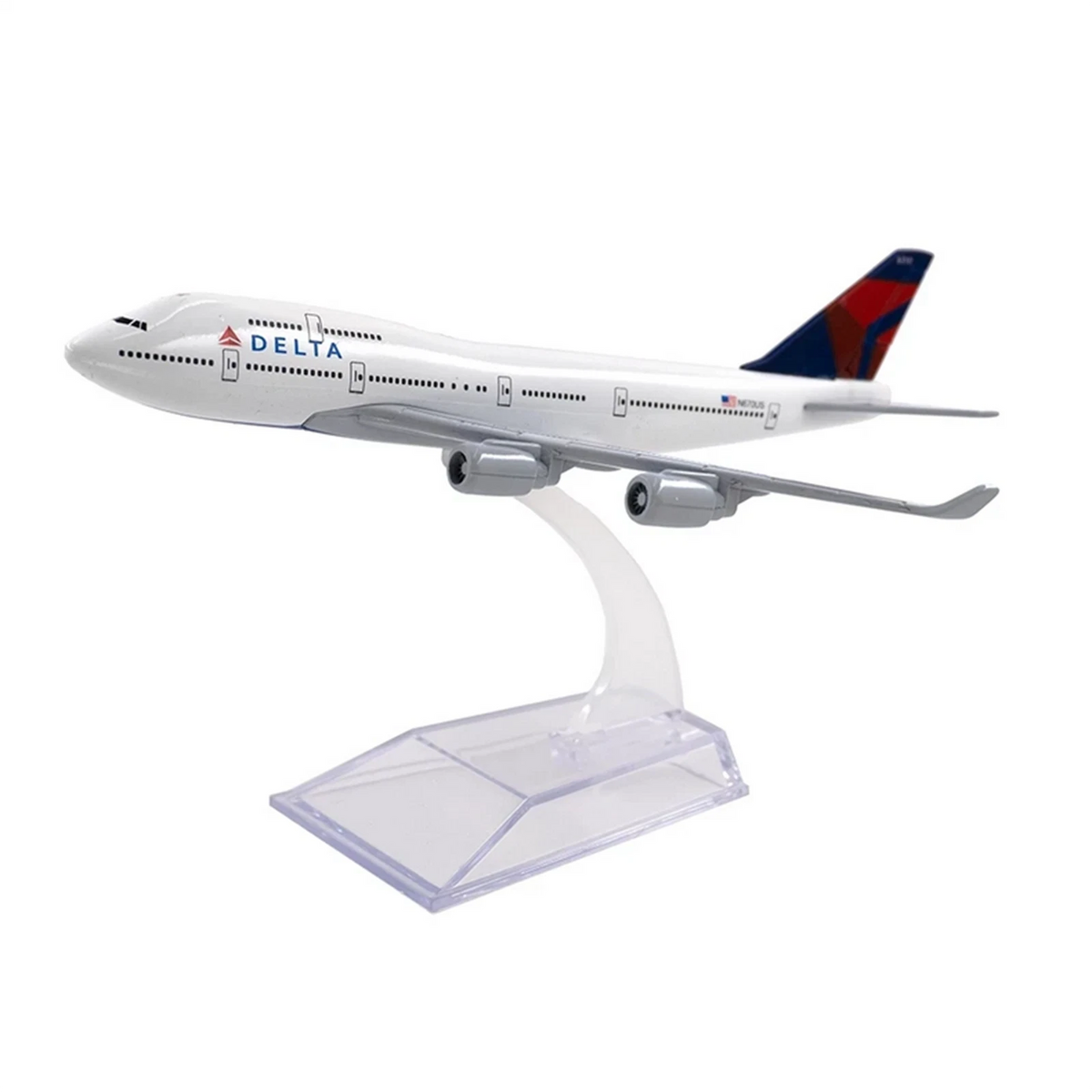 1/400 Scale Delta B747 Alloy Plane Model (Static Display)