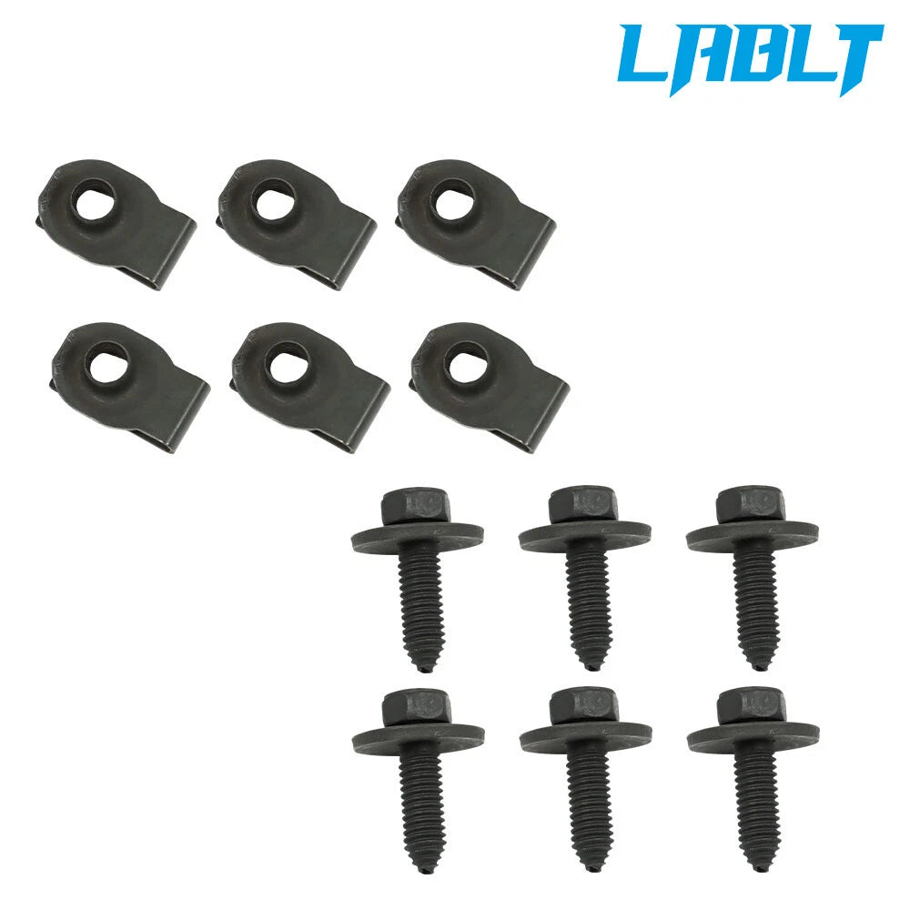 12pc Leaf Spring Bracket Mounting Kit Bolts J-Clips for Camaro (1967–1981)