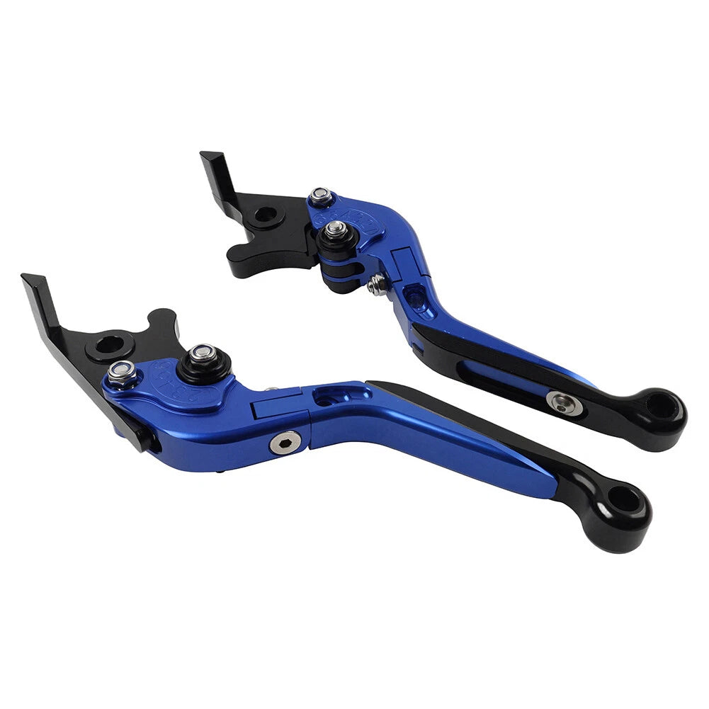 Blue Extendable Brake Clutch Levers for Daytona 675 (2013–2016)