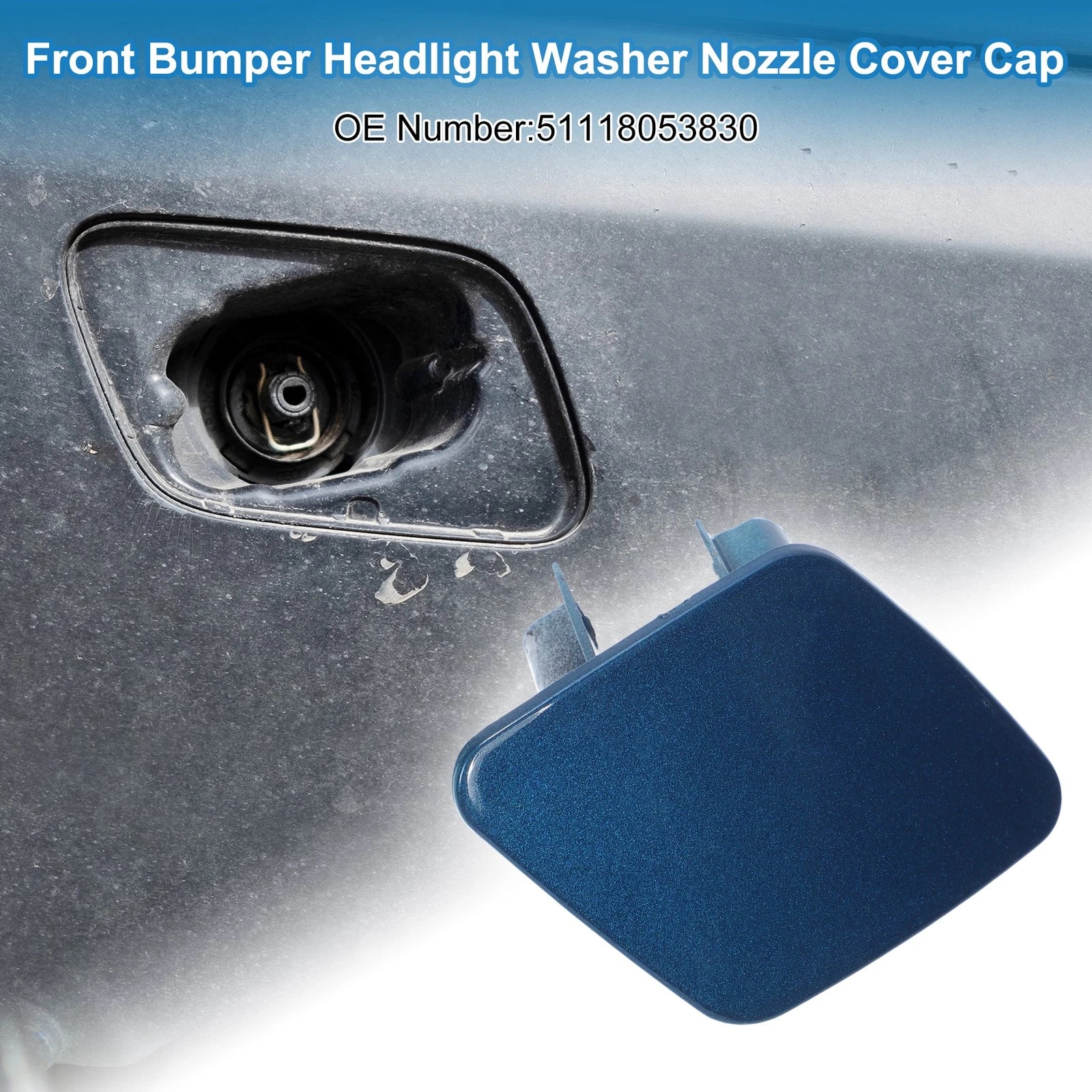Front Right Headlight Washer Nozzle Cover Cap for BMW 1 Series (2012–2021)