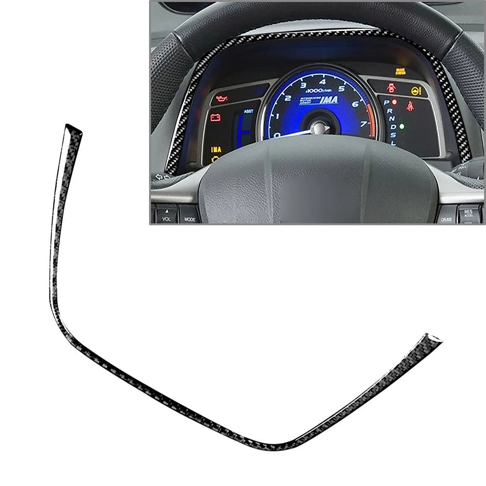 Carbon Fiber Dashboard Instrument Trim for Honda Civic (2006–2011)