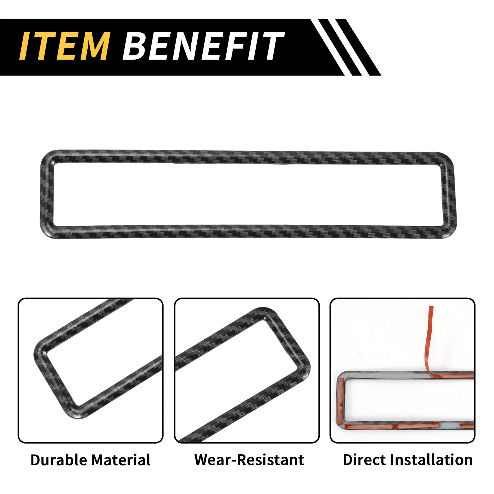 Emergency Light Switch Panel Trim for Jeep Wrangler JK (2011–2017) Black