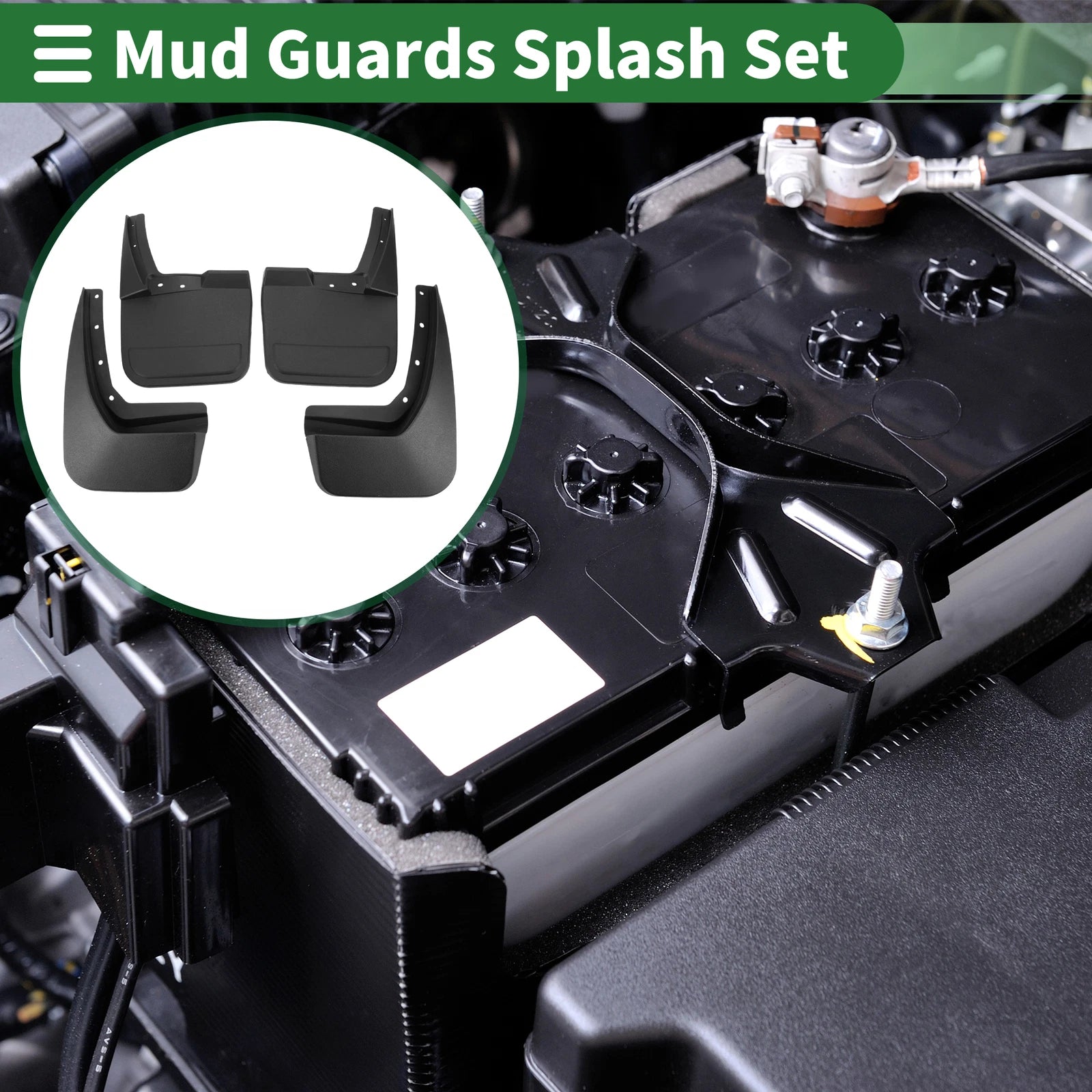 Mud Flaps Splash Guards for Lincoln Navigator (2018–2023) W/ Mounts