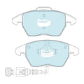 Bendix GCT Front Brake Pad Set for Volkswagen Passat 3C (2006–2010)