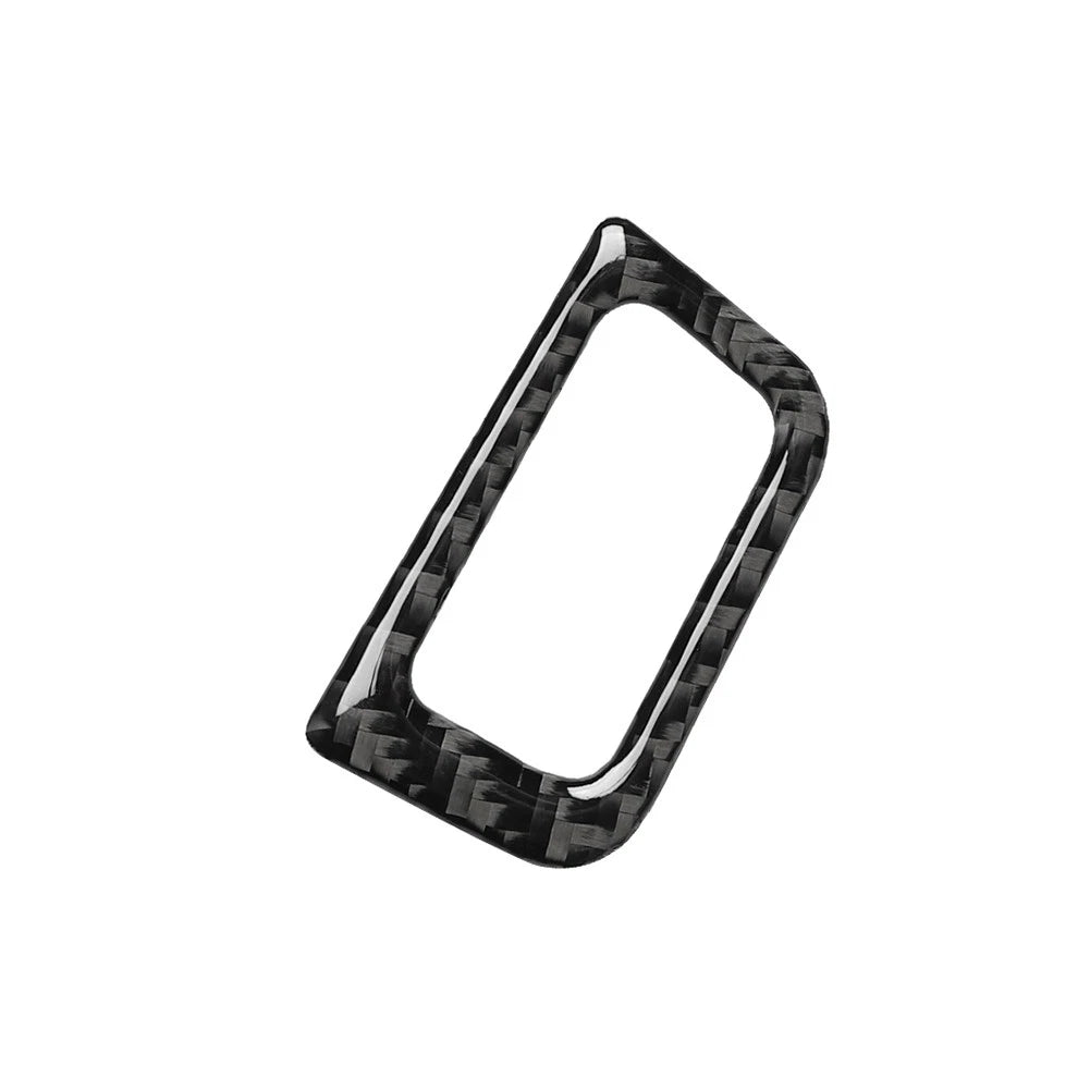 Rear Trunk Switch Button Frame Trim for Audi A6 A7 (2012–2018) Carbon Fiber Black