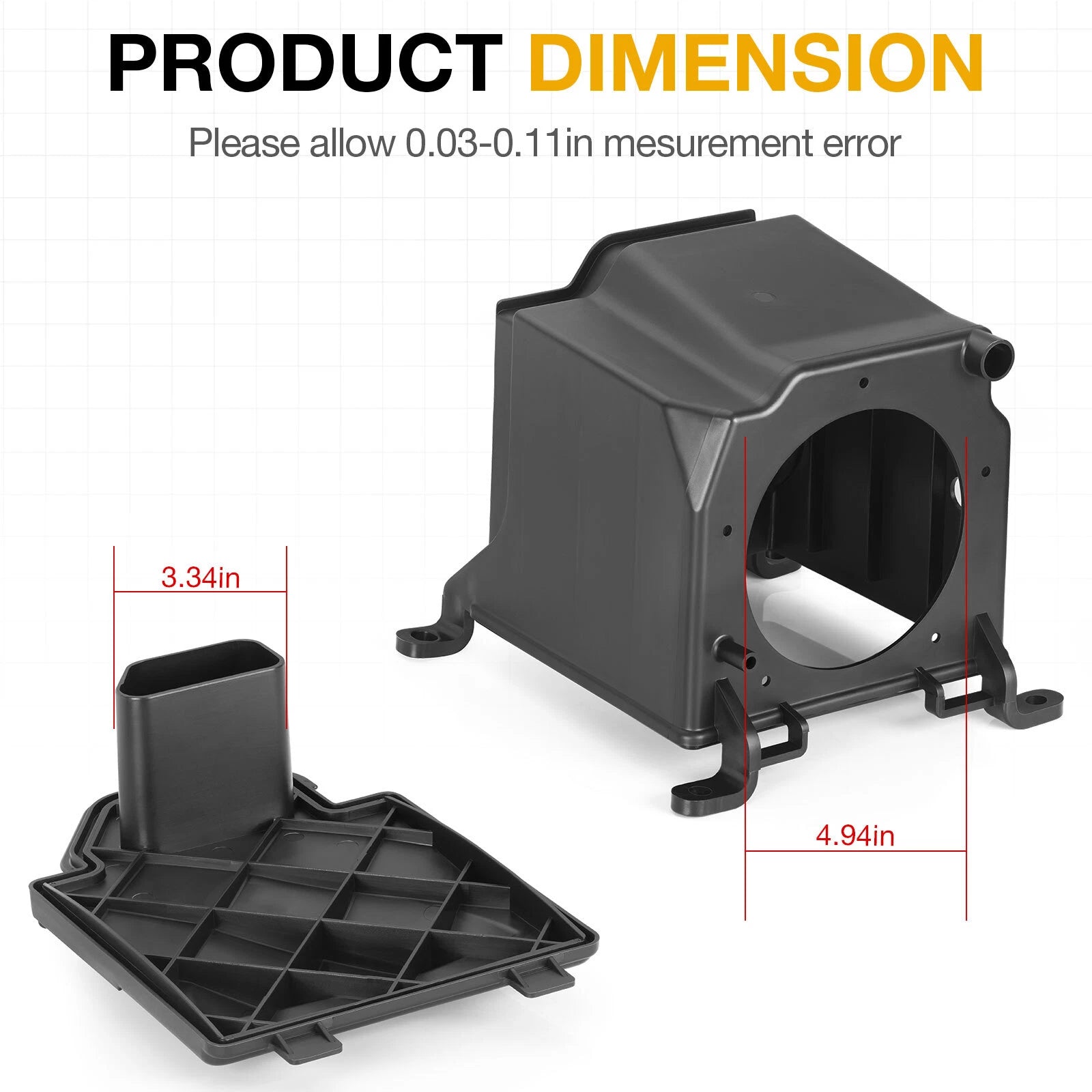 Air Filter Box Cleaner Case & Lid Cover for Yamaha YFZ450 (2004–2013)