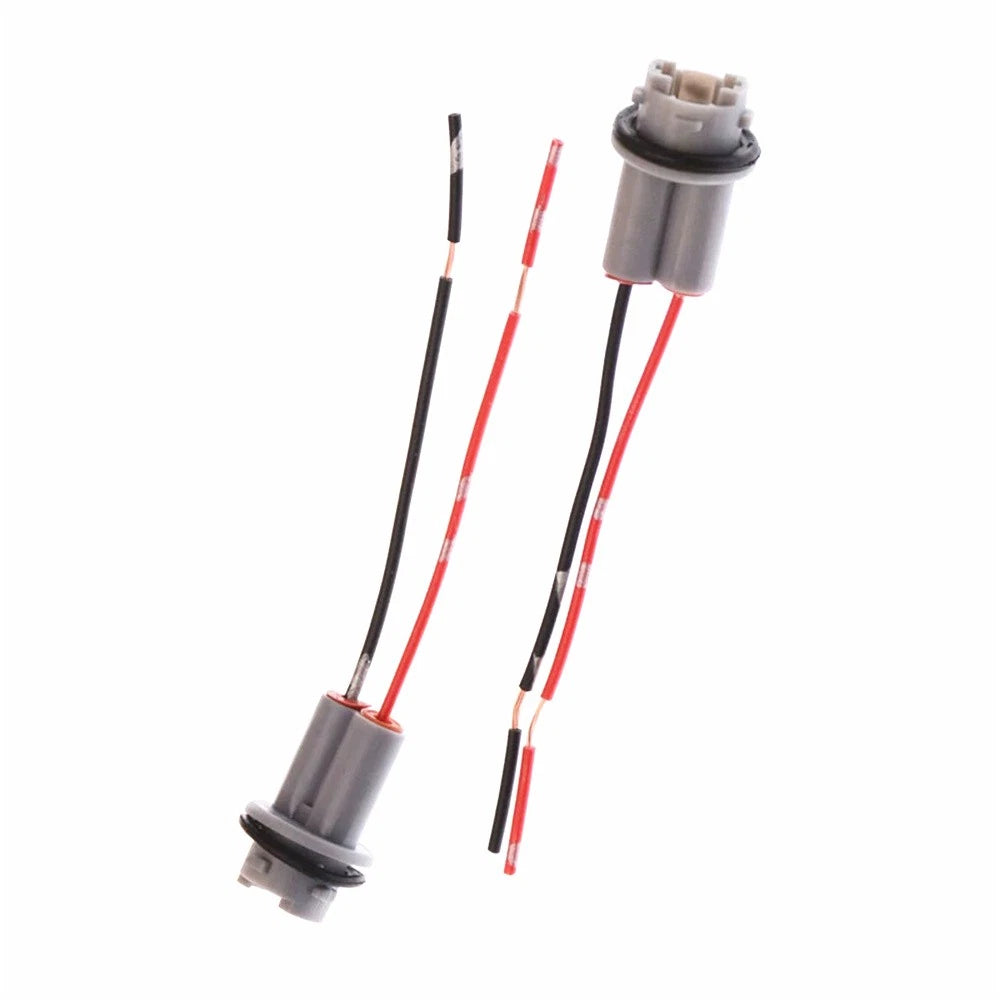 2x T10 T13 T15 LED Lamp Bulb Base Socket Pre-Wired For Side Marker Parking Light