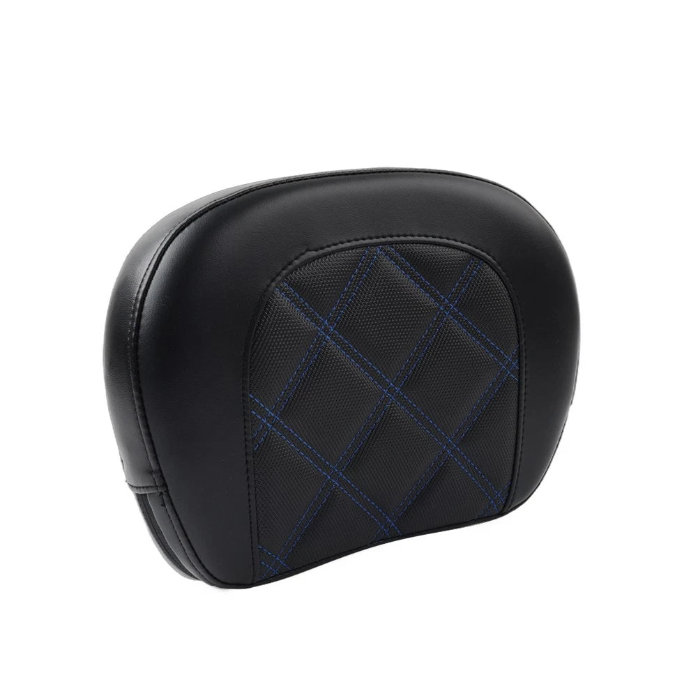 Sissy Bar Backrest Pad for Harley Electra Glide (2014–2023) - Blue Stitching