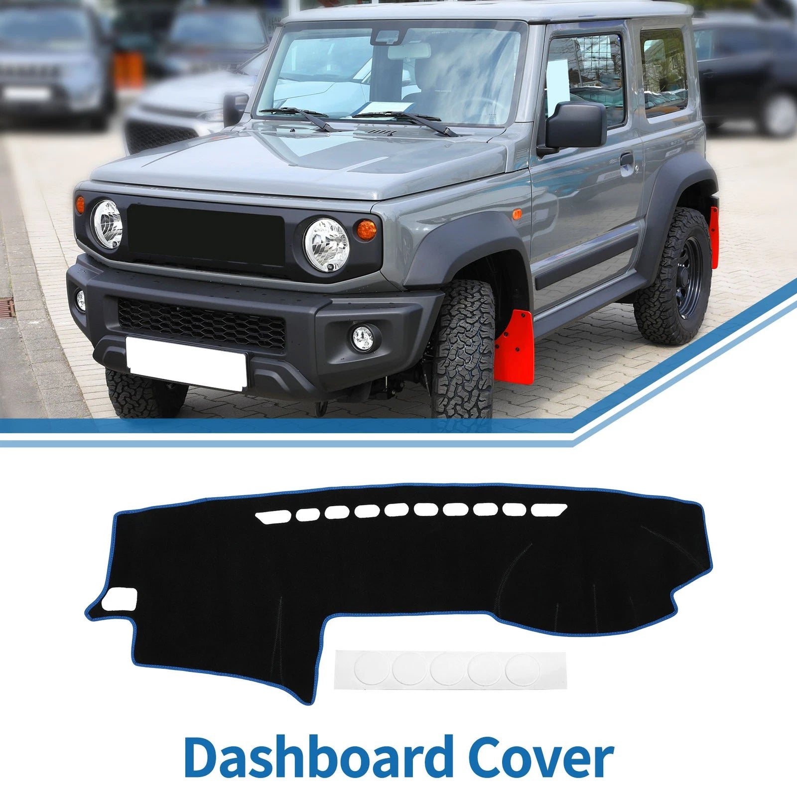 Dashboard Dash Cover Mat Replacement for Toyota Land Cruiser Prado J120 2003–2009