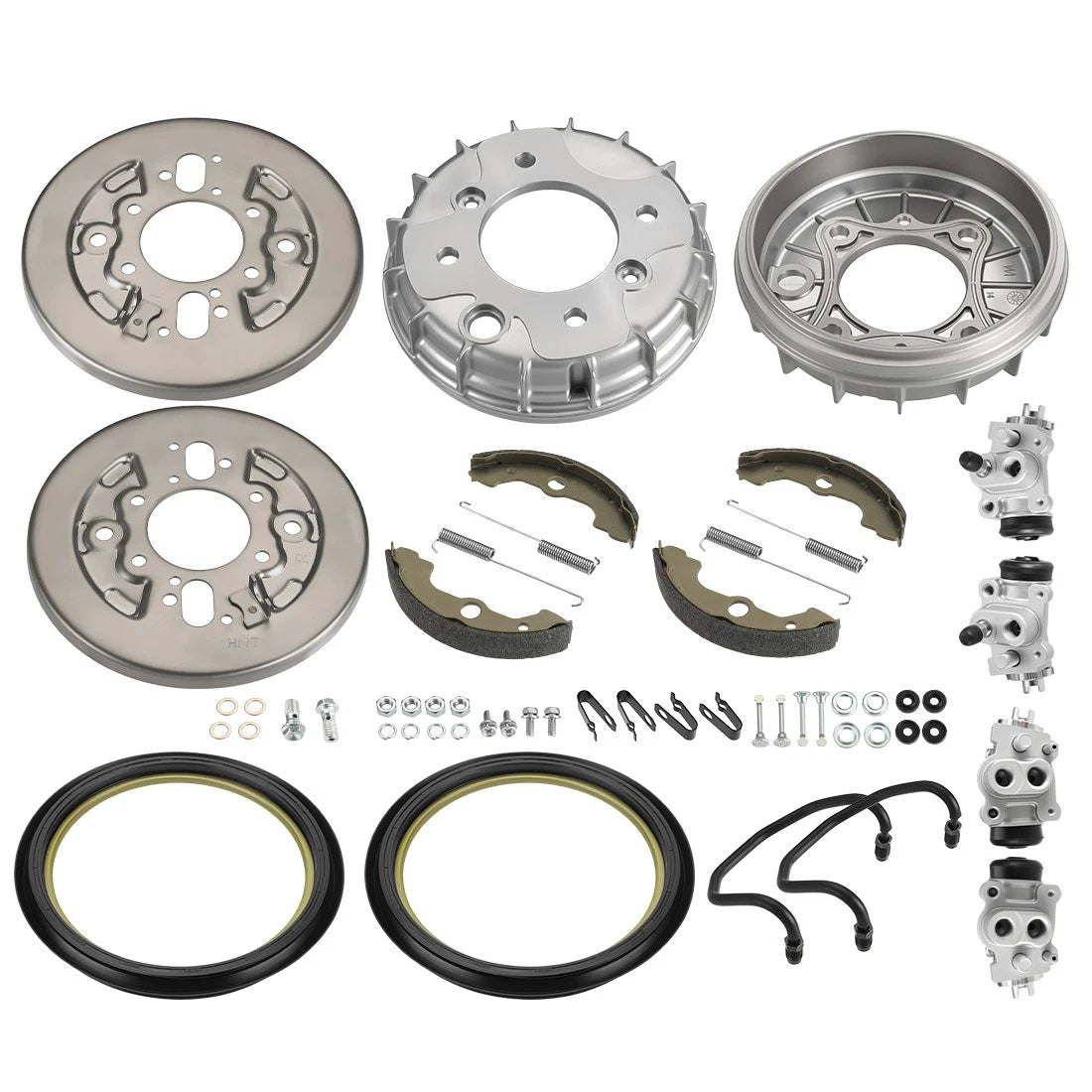 Front Brake Drum Wheel Cylinder Plate Kit for Honda Foreman TRX450 (1998–2001)