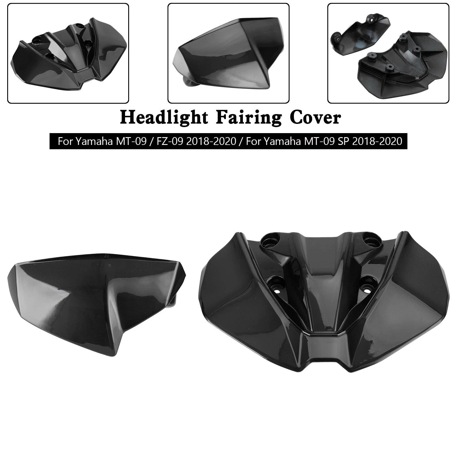 Headlight Fairing Windshield Cover for Yamaha MT-09 FZ09 MT-09 SP (2018–2020) T9