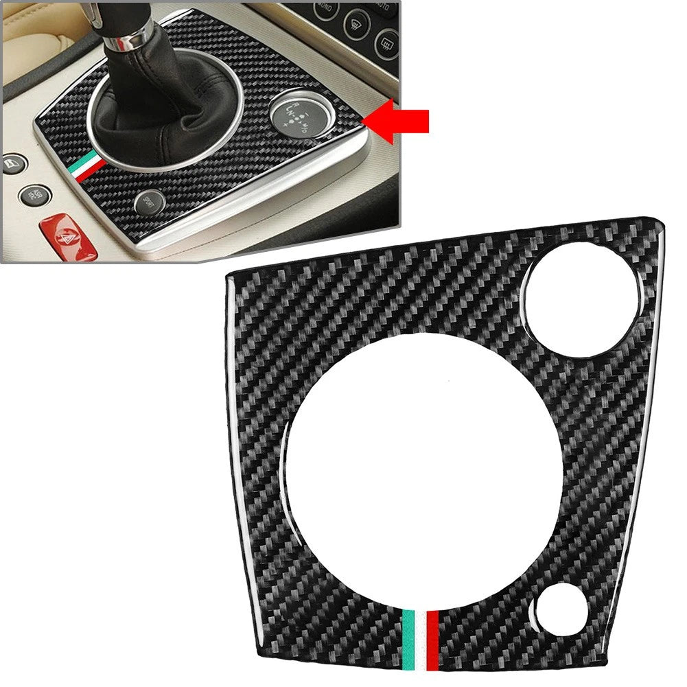 Carbon Fiber Gear Shift Panel Cover Trim for Alfa Romeo 159 (2006–2011)