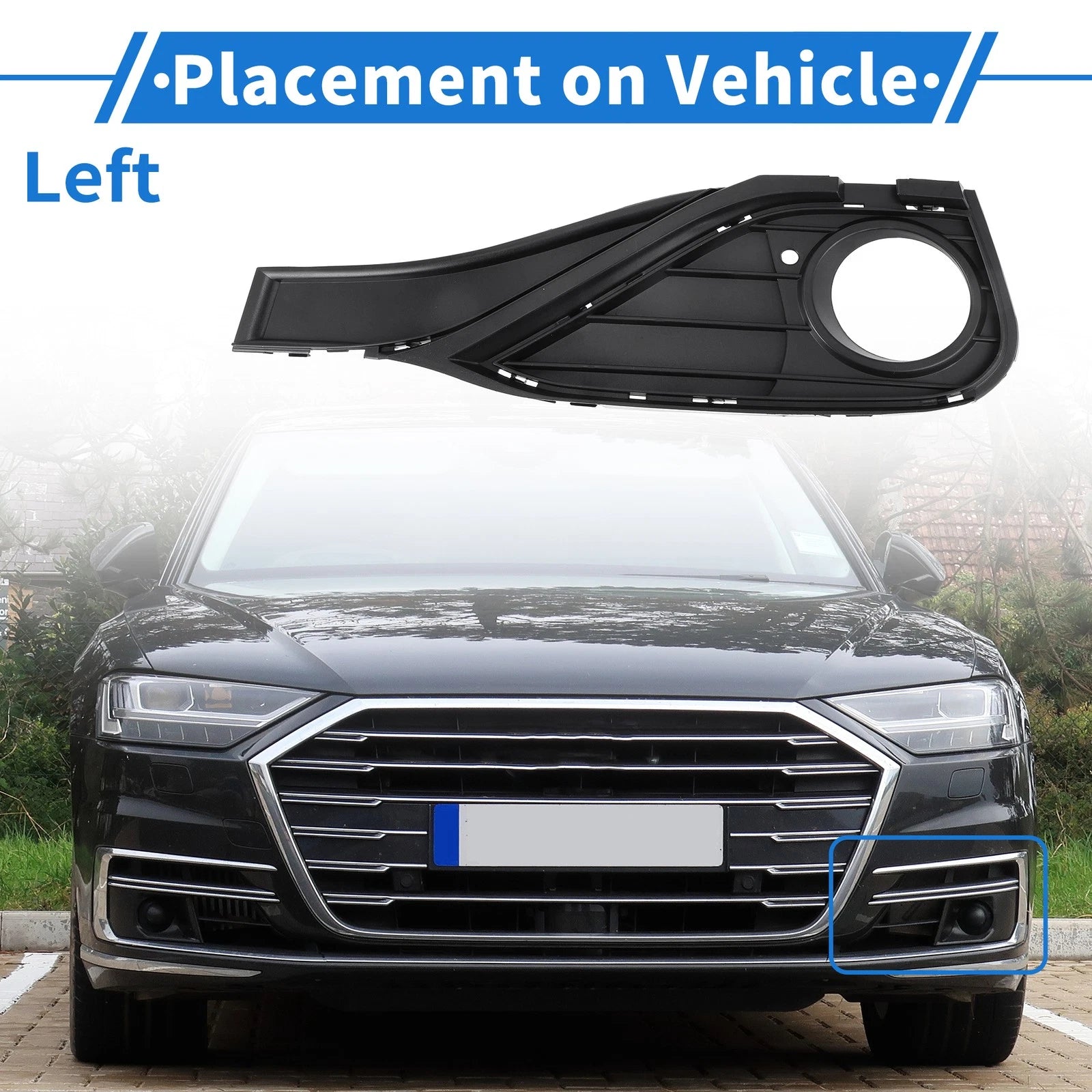 Front Left Fog Light Grill Replacement for BMW 4 Series (2013–2016)