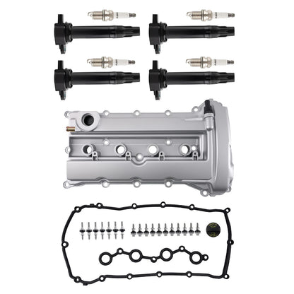 Aluminum Valve Cover + 4 Ignition Coils for Chrysler 200 2.4L (2011–2014)