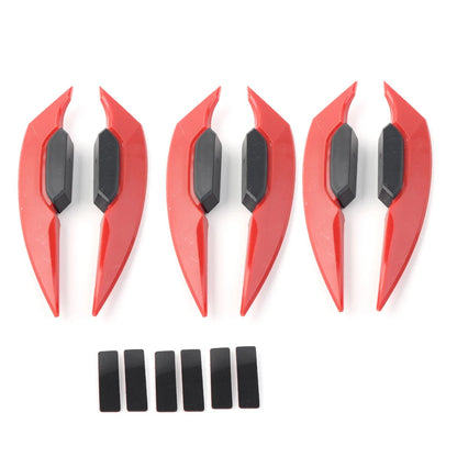RED Motorcycle Fairing Winglets Side Spoiler Deflector Air Wing Kit Universal