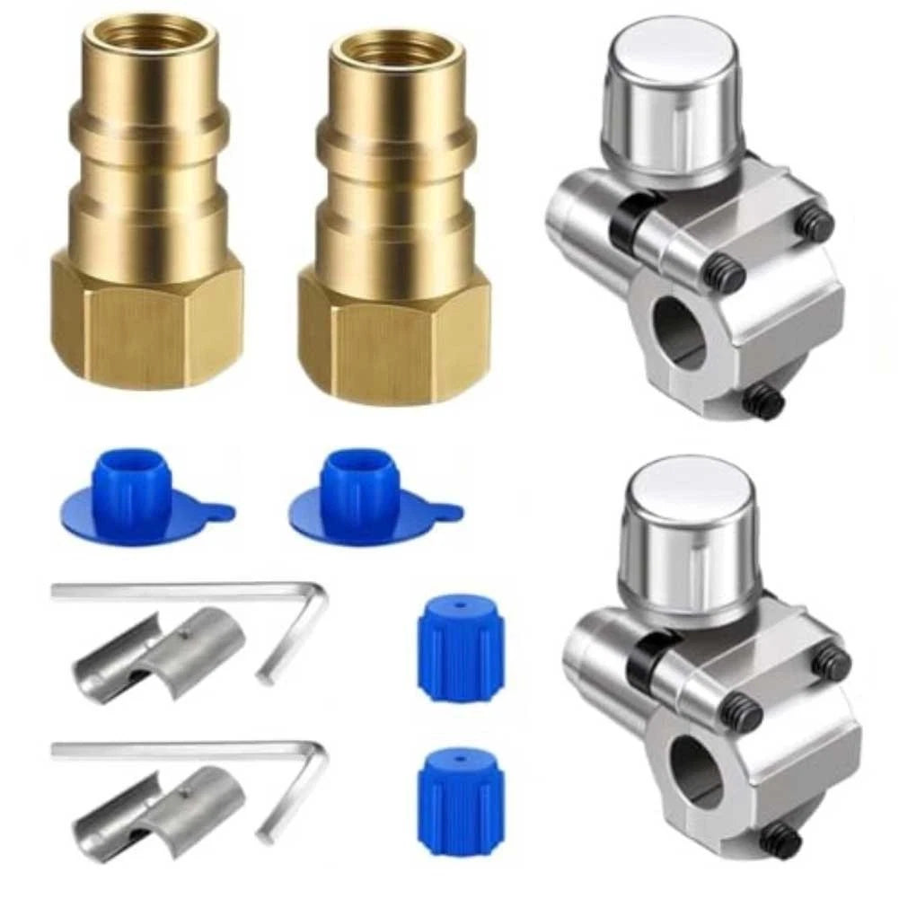 R134a Adapter Hose Connector for Vehicle Use - Tool-free Installation