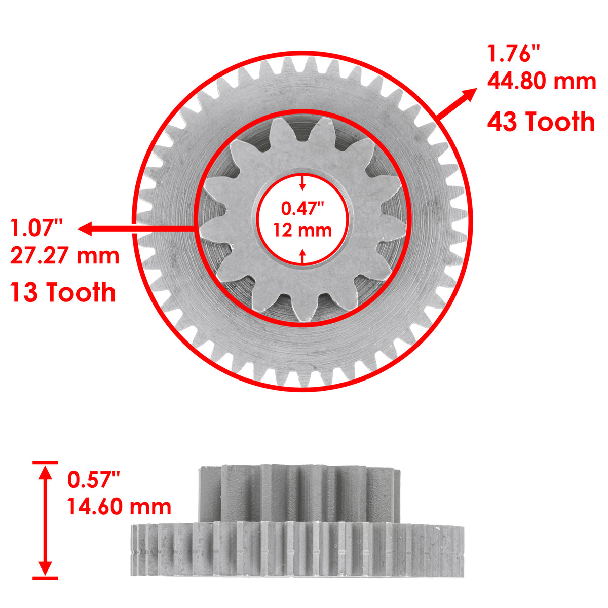 Starter Reduction Gear Replacement for Honda TRX450ER 2006–2014