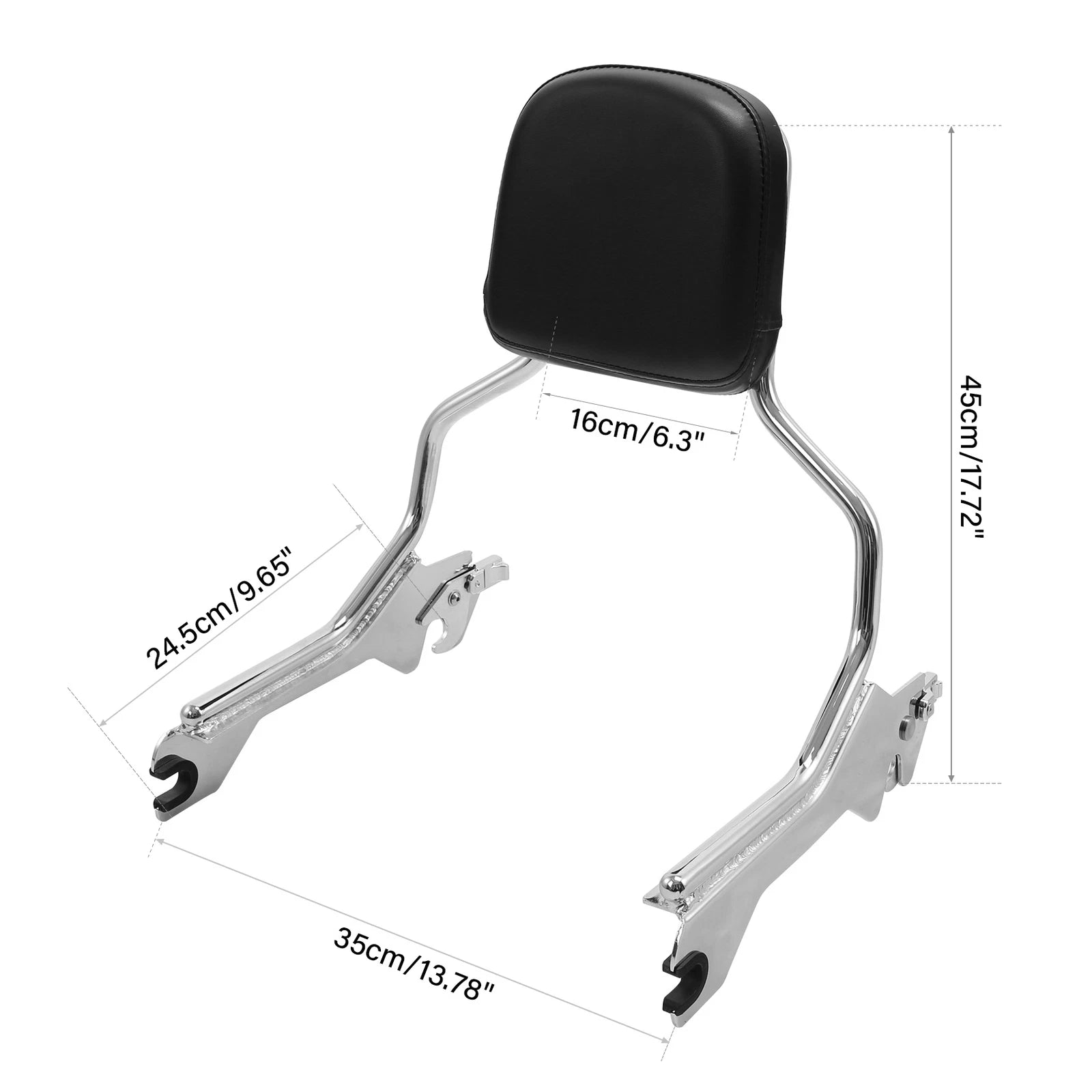 Sissy Bar Backrest Docking Hardware Kit for Harley Softail Fat Boy (2018–2023)