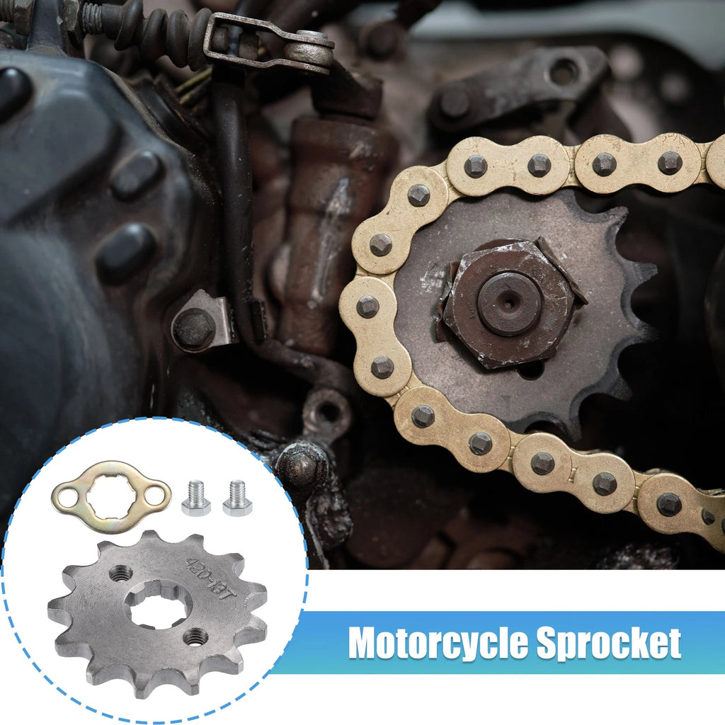 Front Engine Sprocket Set Replacement 13T 17mm ID for Dirt Pit Bike ATV (420)